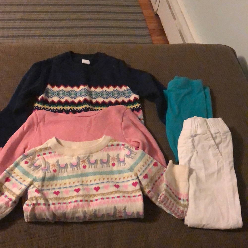 4T girls sweaters and pants
